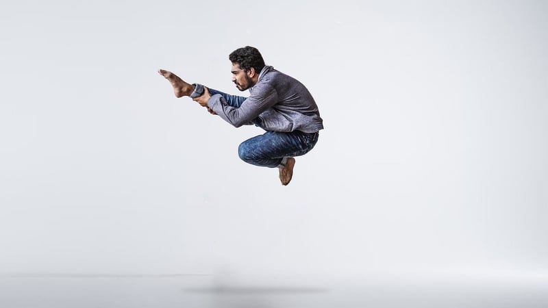 Krumping dancer